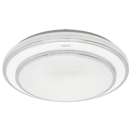 Nowoczesny plafon Gloria z pilotem LED 48W 3000-6000K IP44 chrom