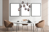 Lampa wisząca Blacky 15345-8MM designerska mosiądz przydymiona