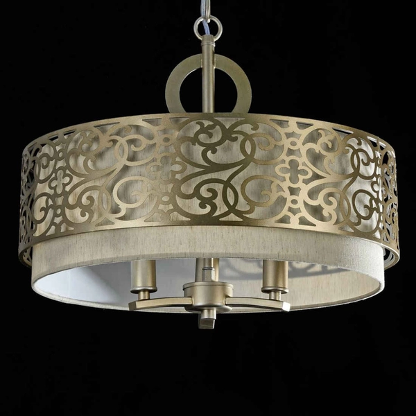 Antyczna LAMPA wisząca VENERA H260-03-N Maytoni abażurowa OPRAWA metalowy zwis złoty