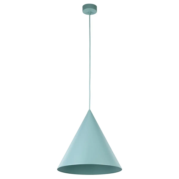 Trójkątna lampa wisząca CONO 10063 do salonu miętowy