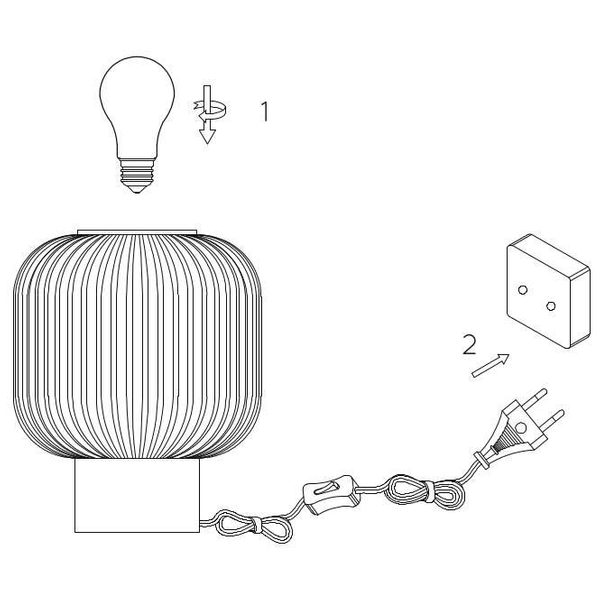 Stojąca LAMPKA nocna MALOTO 45586/20/33 Lucide szklana LAMPA loftowa stołowa zielona mosiądz