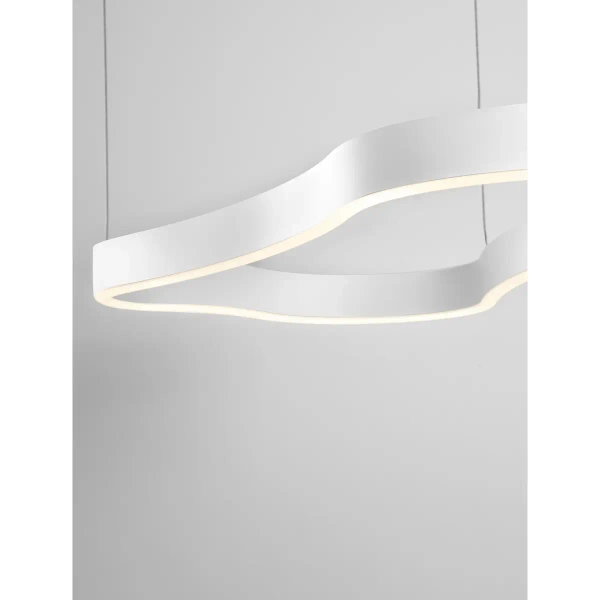 Liniowa lampa wisząca VELBANO LE45414 LED 52W 3000K pierścień biały