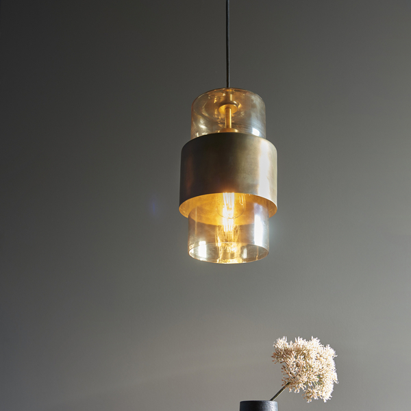 Zwisowa lampa L&-190599 Light& nad stół loftowa patyna mosiądz