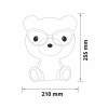 Dziecięca lampka stołowa Miś okularnik 327192 LED 2,5W USB niebieska