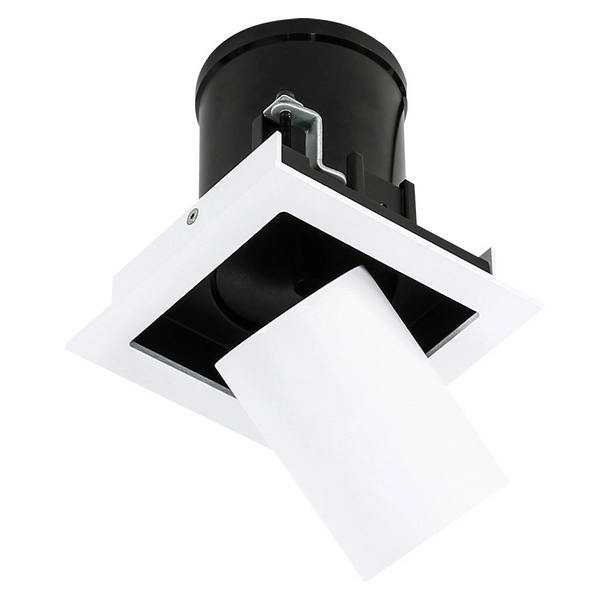 LAMPA sufitowa MERCANTA GL71171/1-2W 4000K WH+BL Italux regulowana OPRAWA LED 12W oczko wpust metalowy biały