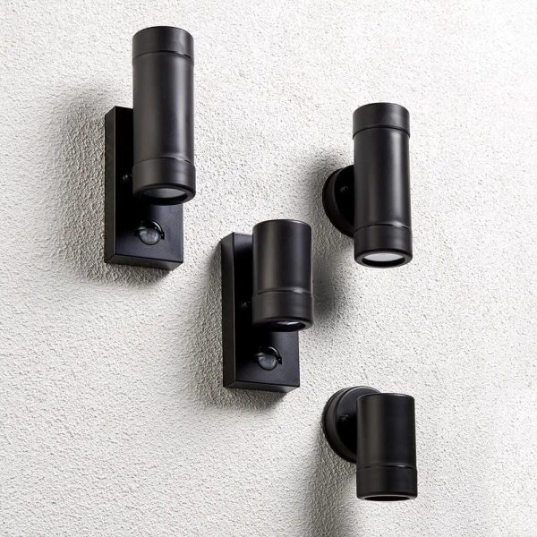 Ścienna lampa zewnętrzna ICARUS 81008 tubka IP44 czarna