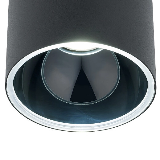 LAMPA natynkowa HALO 8196 Nowodvorski metalowy plafon spot tuba sufitowa czarna