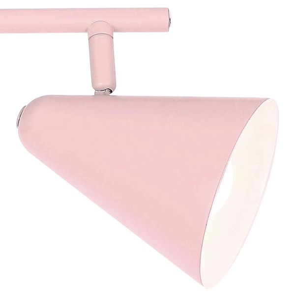 Plafon LAMPA sufitowa AMOR 92-68798 Candellux regulowana OPRAWA listwa metalowe reflektorki różowe