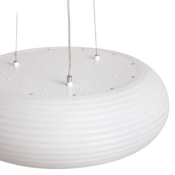 Nowoczesna lampa wisząca Bellissima ABR-LWBSS48W nad wyspę biała