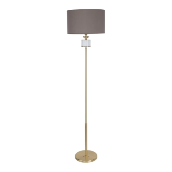 Podłogowa lampa do sypialni Verde VER-LS-1 (ZM) brązowa mosiądz