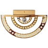 Lampa ścienna glamour Estro MSE010100266 Moosee szklana przezroczysta złota