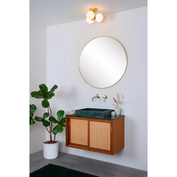Sufitowa lampa modernistyczna Trudy złota szklane kule