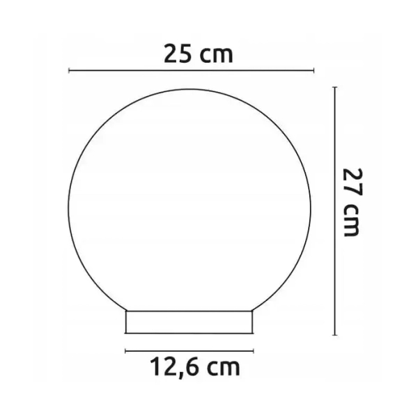Kulista lampa ogrodowa Balli biała SLP8301 1xE27 IP44 wbijana