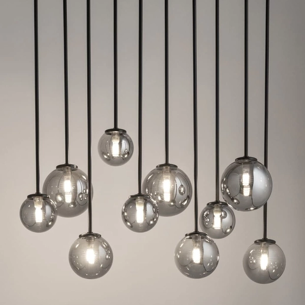 Wisząca lampa molekuły Tulia 33490 Sigma kule balls szklana szara