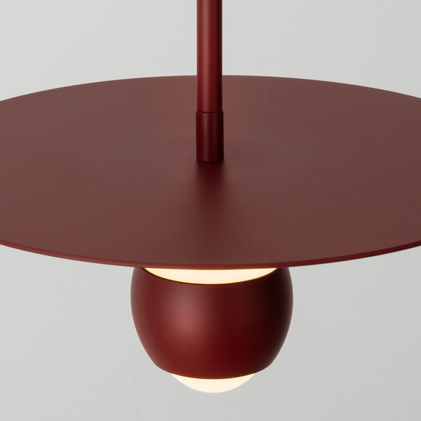 Ledowa lampa wisząca BAILA LE44537 8W 3000K okrągła czerwona