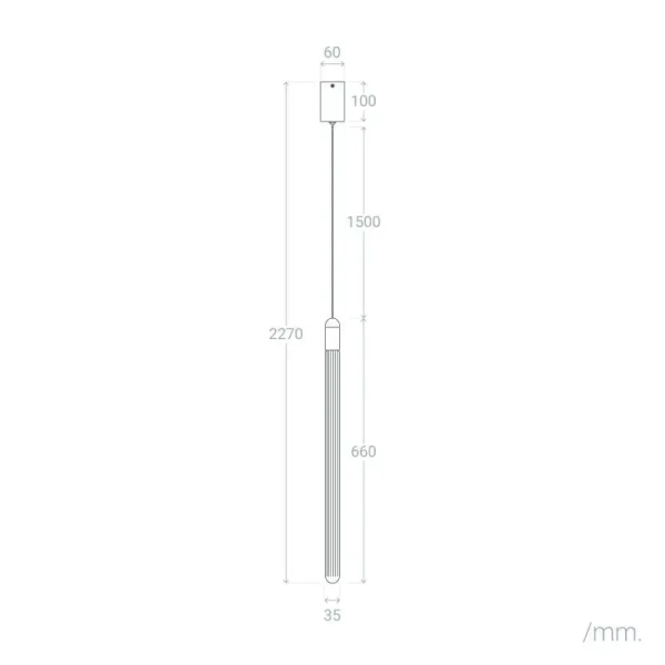 Szklana lampa wisząca Jacob ABR-LWSJ-3W-3000K LED 2,5W 3000K złota biała