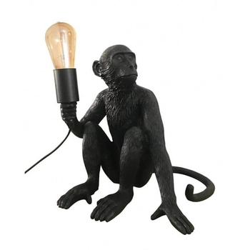 Sypialniana lampka stojąca Monkey ABR-KARD4-C Abruzzo ozdobna małpka czarny