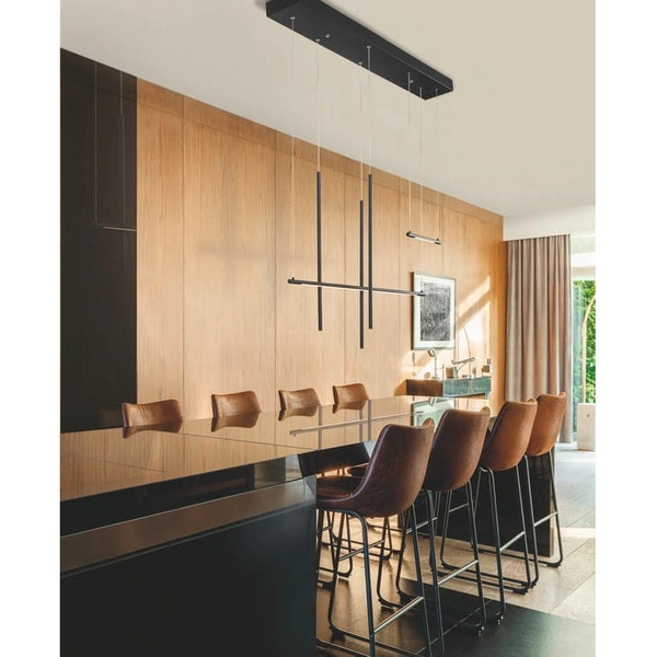 LAMPA wisząca BUGA LE41353 Luces Exclusivas minimalistyczna OPRAWA zwis LED 35W 3000K tuby czarne