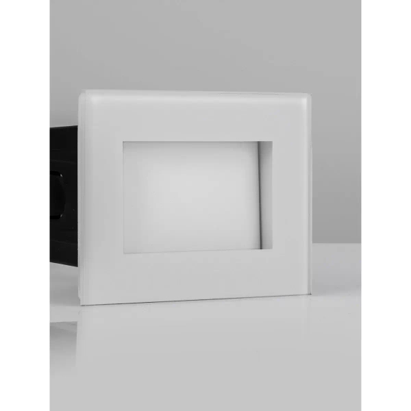 Ścienna lampa podtynkowa BEROLCO LE75327 LED 3W 3000K IP65 biała