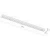 Lampa liniowa jednoobwodowa 11334 LED 18W 4000K czarny