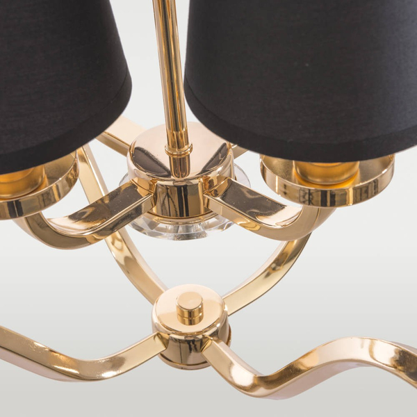 Klasyczna LAMPA wisząca NEW YORK P04667AU Cosmolight metalowy zwis na łańcuchu złoty