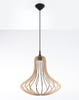 Skandynawska lampa wisząca SL.0641 drewniana klatka do holu