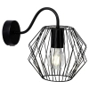 Naścienna lampa do sypialni Noris 54190/06 druty metalowy czarny