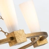 Lampa wisząca ring Kristy KRISTY5-DG-OPAL tubki na łańcuchu złota