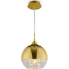 Pojedyncza lampa wisząca crystals glamour złota Fermi OUTLET