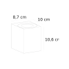 Lampa ścienna prostokątna Canto 49711203 LED 10,6W 3000K IP44 czarny