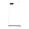 Wisząca lampa ring VISUAL czarna P0656 1xLED 22W 3000K IP44 nad wyspę