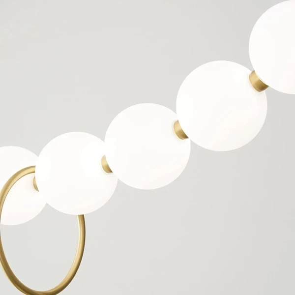 Żyrandol nad wyspę Pontti LWPON LED 30W 3000K kule białe złote