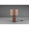 Stołowa lampka boho IGNARA DL026-50972 ratanowa brązowy beżowy