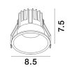 Lampa wpuszczana sufitowa ARAMIEL LE65102 LED 13W 3000K oczko czarne