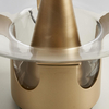 Nocna lampka do sypialni FATA ST-7278-S GOLD bubble przezroczysta złoty