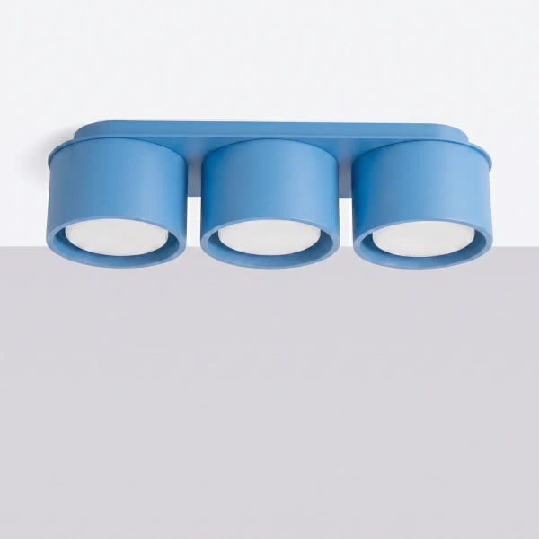 Potrójna lampa sufitowa MODO błękitna SL.2488 3xGx53 dekoracyjna