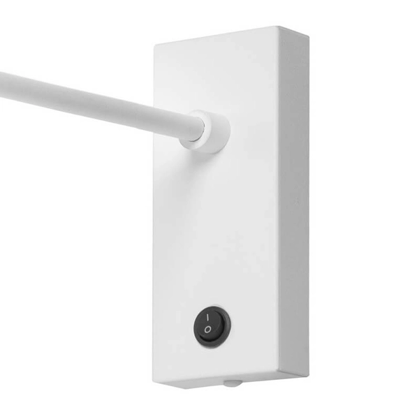 Kinkiet ścienny Roll 50926101 Kaspa LED 4,2W 3000K tuba z włącznikiem biała