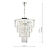 Pałacowa lampa wisząca Angel ANG0808 Dar Lighting kryształ chrom przezroczysta