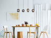 Wisząca lampa Blacky 15345-4MM szklana mosiądz przydymiona