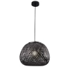 Ekologiczna lampa wisząca Zanzibar 329219 boho ażurowa czarna