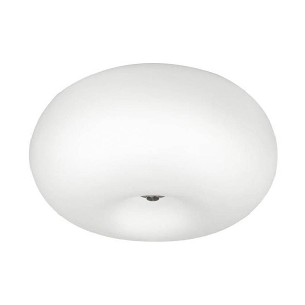 Biały plafon szklany Inez nasufitowa lampa nad łóżko