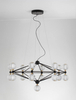 Modernistyczna lampa wisząca BOYA LE42740 LED 78W 3200K do holu czarna