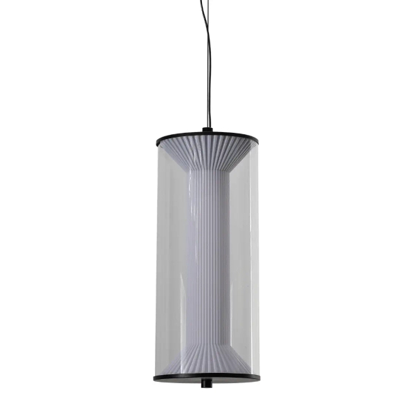 Podłużna lampa zwisowa Aeris LP-2137/1P TR LED 16W CCT przezroczysta czarna