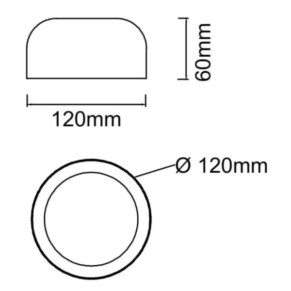 Ledowy sufitowy plafon okrągły Cedrone OR85907 LED 8W 3000-6500K szary