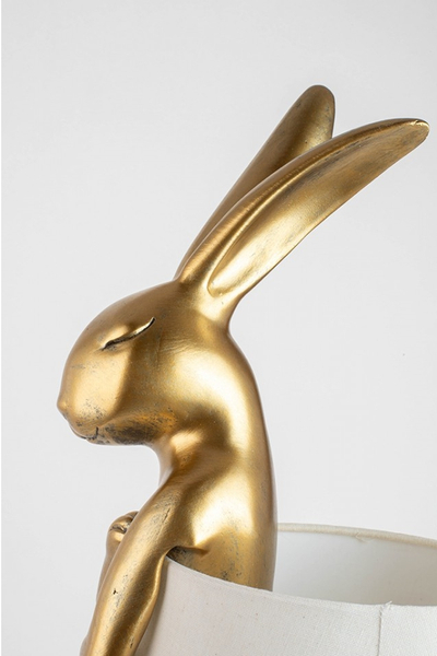 Biurkowa lampka stołowa Rabbit Kare 61598 złota biała