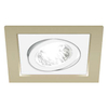 Wpust LAMPA sufitowa BORYS D 03220 Ideus kwadratowa OPRAWA do zabudowy beżowa biała
