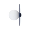 Lampa ścienna kulista SATURN biała granatowa ze szkła 1xG9 ball kula do sypialni 12440