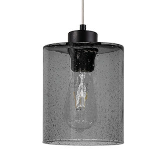 Loftowa lampa wisząca ZEFIR 111870104 szklany zwis przydymiony czarny