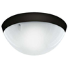 Ogrodowa LAMPA sufitowa AQUA DOLUNAY S 03076 Ideus zewnętrzna OPRAWA elewacyjny plafon z sensorem ruchu IP54 czarny biały