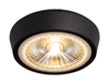 Natynkowa LAMPA okrągła CHARON C0208 Maxlight metalowy plafon LED 12W 3000K do łazienki sufitowy IP65 czarny
